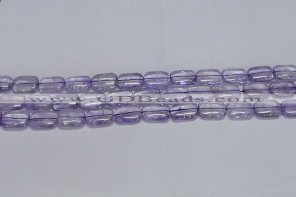 CNA850 15.5 inches 10*14mm rectangle natural light amethyst beads