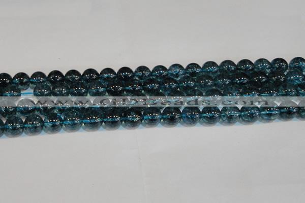 CNC423 15.5 inches 10mm round dyed natural white crystal beads