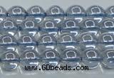 CNC509 15.5 inches 6mm round dyed natural white crystal beads