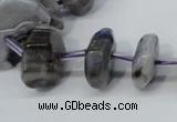 CNG1375 15.5 inches 8*14mm - 10*30mm faceted nuggets agate beads