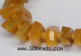 CNG1400 15.5 inches 10*15mm - 12*22mm nuggets agate gemstone beads