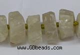 CNG2941 15.5 inches 10*15mm - 20*30mm nuggets plated white crystal beads