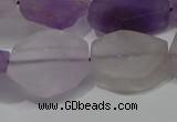 CNG5117 15.5 inches 14*20mm - 18*25mm freeform matte amethyst beads