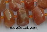 CNG5302 15.5 inches 12*16mm - 15*20mm faceted nuggets moonstone beads