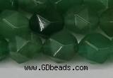 CNG6176 15.5 inches 10mm faceted nuggets green aventurine beads