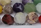 CNG6204 15.5 inches 10mm faceted nuggets mixed gemstone beads