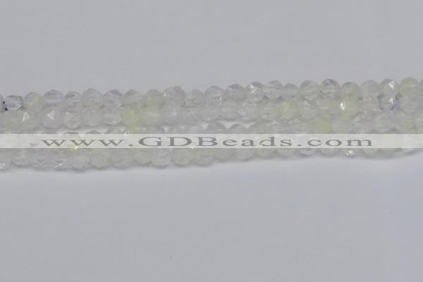 CNG6258 15.5 inches 6mm faceted nuggets green cherry quartz beads