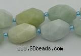 CNG6919 15.5 inches 12*16mm - 13*18mm faceted nuggets aquamarine beads