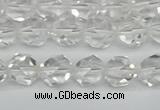 CNG7210 15.5 inches 6mm faceted nuggets white crystal beads