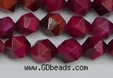 CNG7321 15.5 inches 8mm faceted nuggets red tiger eye beads