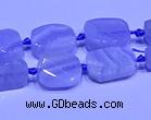 CNG7610 15.5 inches 8*12mm - 10*14mm freeform blue lace agate beads