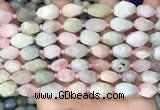 CNG8516 15.5 inches 8*12mm - 10*15mm faceted nuggets morganite beads