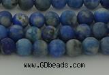 CNL1651 15.5 inches 6mm round matte lapis lazuli beads wholesale