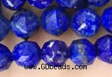 CNL1718 15.5 inches 6mm faceted nuggets lapis lazuli beads