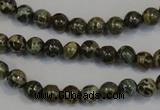 CNS500 15.5 inches 4mm round natural serpentine jasper beads