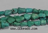 CNT236 15.5 inches 7*9mm bone natural turquoise beads wholesale