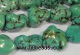 CNT244 15.5 inches 12*16mm - 15*20mm nuggets natural turquoise beads