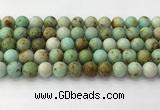 CNT418 15.5 inches 10mm round mongolian turquoise beads wholesale