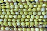 COIN184 15 inches 6mm faceted coin jade gemstone beads