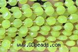 COIN261 15 inches 8mm faceted coin jade gemstone beads