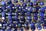 COIN262 15 inches 8mm faceted coin sodalite gemstone beads