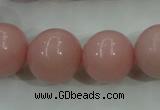 COP1217 15.5 inches 18mm round Chinese pink opal gemstone beads