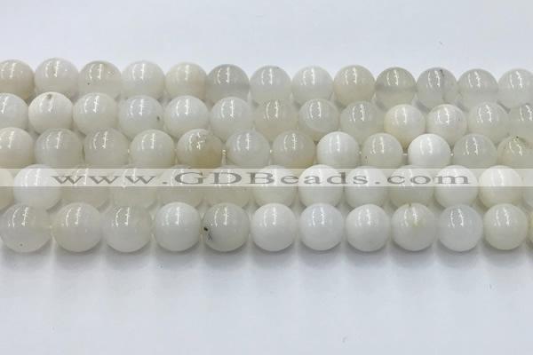 COP1732 15.5 inches 10mm round white opal beads wholesale