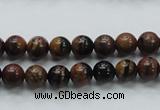 COP220 15.5 inches 8mm round natural brown opal gemstone beads