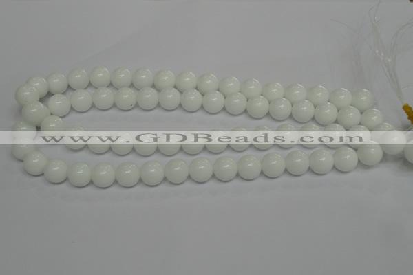 CPB05 15.5 inches 12mm round white porcelain beads wholesale