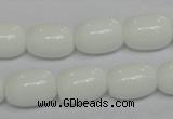 CPB12 15.5 inches 12*16mm drum white porcelain beads wholesale
