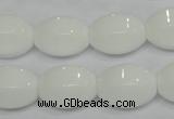 CPB71 15.5 inches 13*18mm rice white porcelain beads wholesale