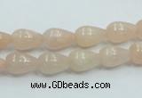 CPI01 15.5 inches 8*12mm teardrop pink aventurine jade beads