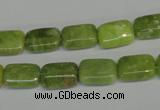 CPO35 15.5 inches 8*12mm rectangle olivine gemstone beads wholesale