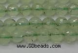 CPR333 15.5 inches 6mm faceted round natural prehnite beads