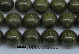 CPY754 15.5 inches 12mm round pyrite gemstone beads wholesale