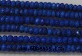 CRB106 15.5 inches 2.5*4mm faceted rondelle dyed turquoise beads