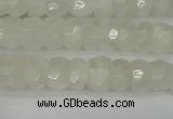 CRB1278 15.5 inches 4*6mm faceted rondelle white moonstone beads