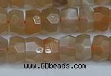 CRB1469 15.5 inches 5*8mm faceted rondelle moonstone beads