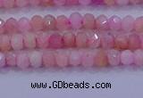 CRB1875 15.5 inches 2*3mm faceted rondelle pink opal beads