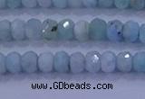 CRB1895 15.5 inches 3*5mm faceted rondelle larimar beads