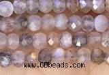 CRB2219 15.5 inches 2*3mm faceted rondelle moonstone beads