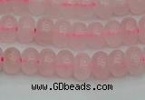 CRB2800 15.5 inches 4*6mm rondelle rose quartz beads wholesale