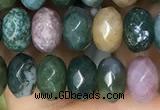 CRB4120 15.5 inches 5*8mm faceted rondelle Indian agate beads