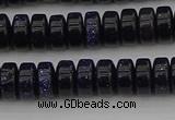 CRB420 15.5 inches 5*8mm rondelle blue goldstone beads wholesale