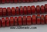 CRB438 15.5 inches 5*8mm rondelle red jasper beads wholesale