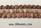CRC1070 15.5 inches 20mm flat round rhodochrosite beads