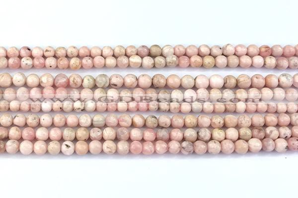 CRC1195 15 inches 4mm round rhodochrosite gemstone beads