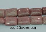 CRC206 16 inches 10*14mm rectangle rhodochrosite gemstone beads