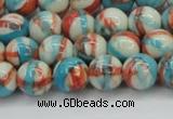 CRF400 15.5 inches 8mm round dyed rain flower stone beads wholesale