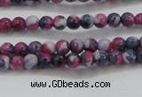 CRF447 15.5 inches 3mm round dyed rain flower stone beads wholesale